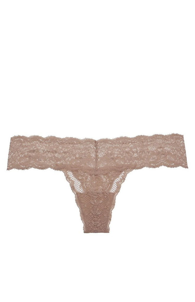 Cosabella Never Say Never Cutie Lace Thong Intimates Sandalwood