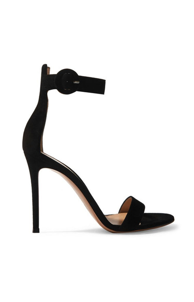Gianvito Rossi Portofino 105 Heel in Black Shoes