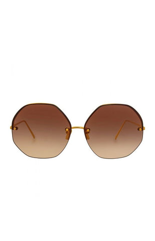 Linda Farrow Sun Rose Gold Sunglasses Rose