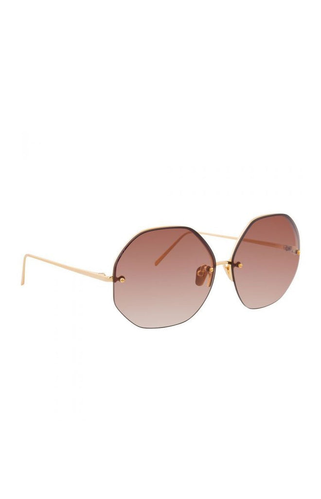 Linda Farrow Sun Rose Gold Sunglasses