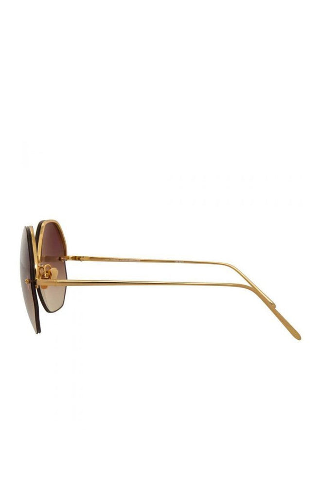 Linda Farrow Sun Rose Gold Sunglasses
