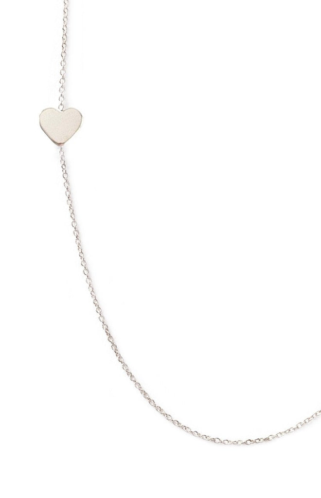 Maya Brenner 14k Gold Heart Necklace Jewellery White Gold