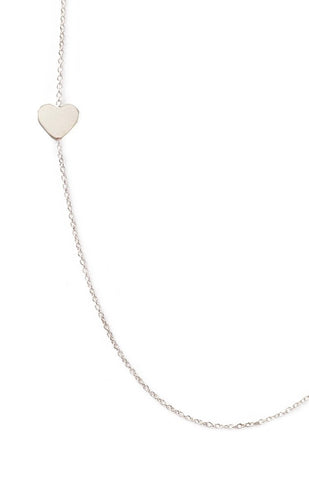 Maya Brenner 14k Gold Heart Necklace Jewellery White Gold