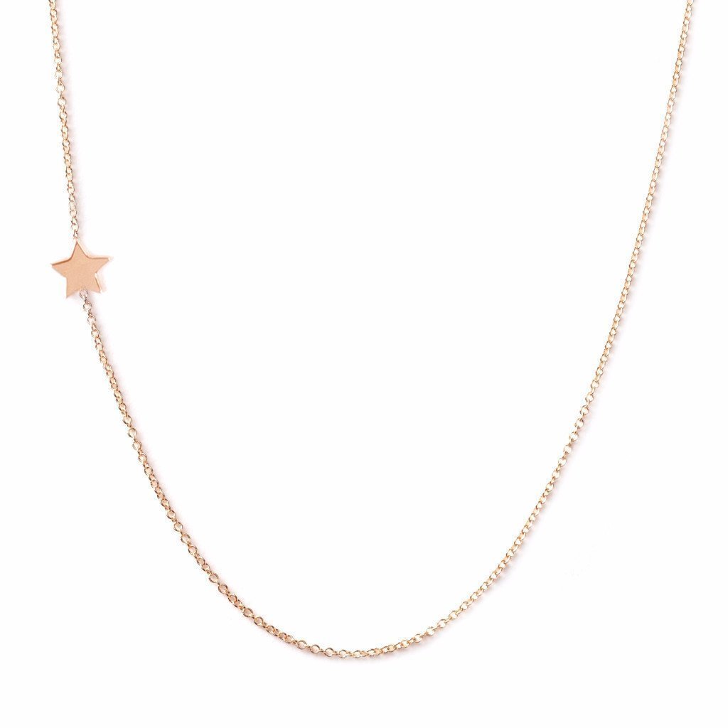 Maya Brenner 14k Gold Star Necklace Jewellery Rose Gold