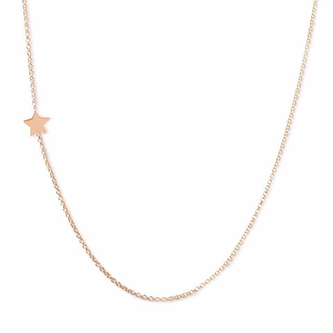 Maya Brenner 14k Gold Star Necklace Jewellery Rose Gold