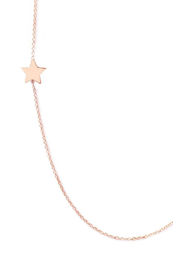 Maya Brenner 14k Gold Star Necklace Jewellery Rose Gold