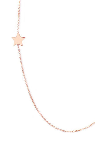 Maya Brenner 14k Gold Star Necklace Jewellery Rose Gold