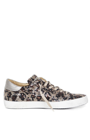 Philippe Model Glitter Las Vegas Sneaker Shoes Brown/Black / 40