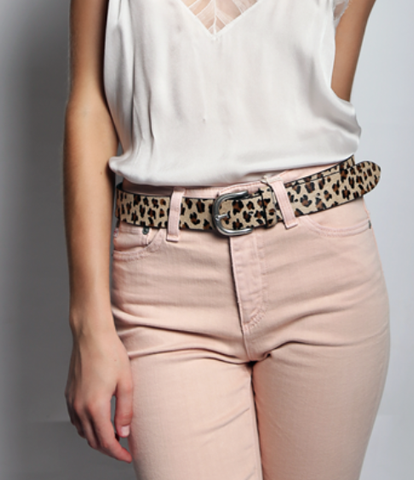 Post & Co. Leopard Print Belt Belts 80